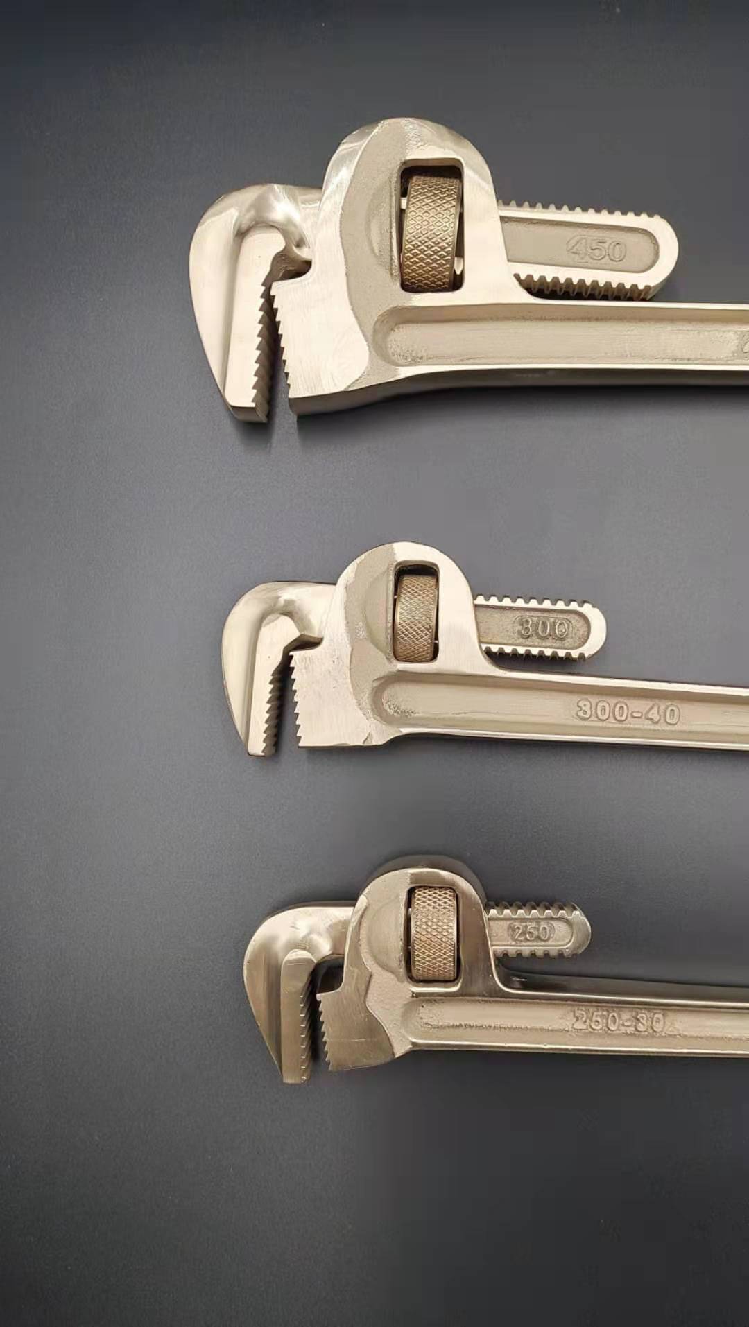 厂家供应防爆工具防爆管钳子铜管钳子8-48寸防爆管钳子无火花工具