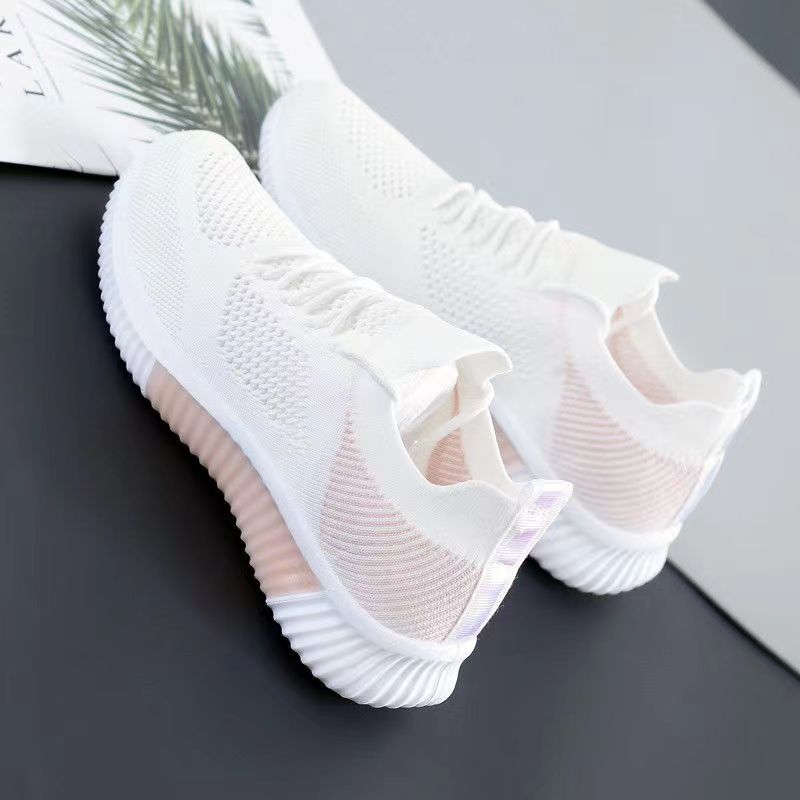 One Piece Dropshipping Summer Zhenfei Knitmesh Cloth Shoes Hollow out Old Beijing Female Tennis Shoes Comfortable Flat Sports Casual Shoes