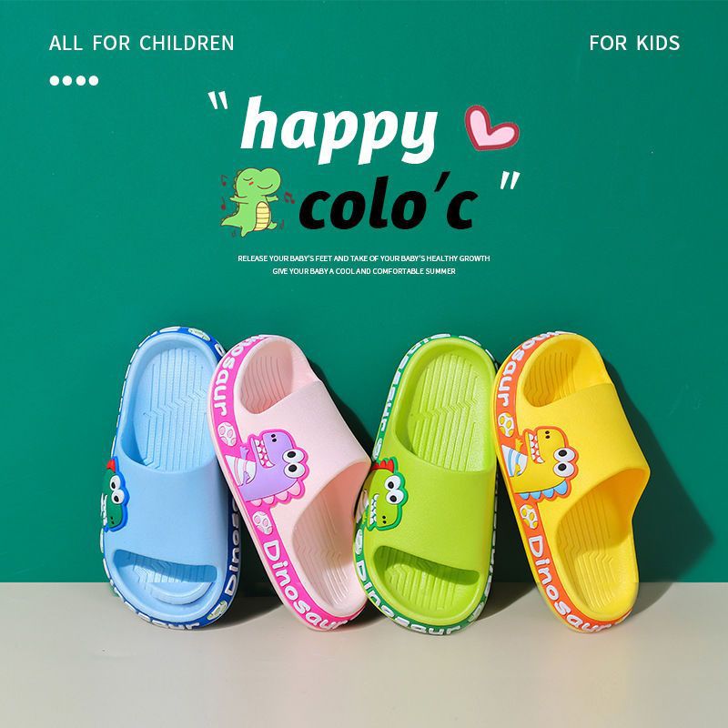 One Piece Dropshipping New Children's Slippers Non-Slip Wear-Resistant Soft Bottom Cute Cartoon Baby Men's and Women's Small and Medium-Sized Sandals