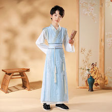 男童唐装汉服夏装男孩中国风童装2022新款儿童古装女童国学演出服