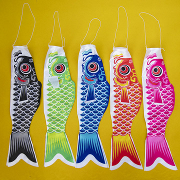 鲤鱼旗 日式鲤鱼旗 鱼旗 鲤鱼风向袋 料理店装饰 端午节礼物