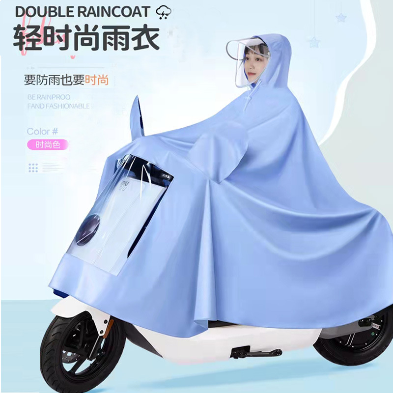 Wholesale Electric Car Battery Car Raincoat Adult plus Size Long Rainproof Single Double Poncho for Motorcycle