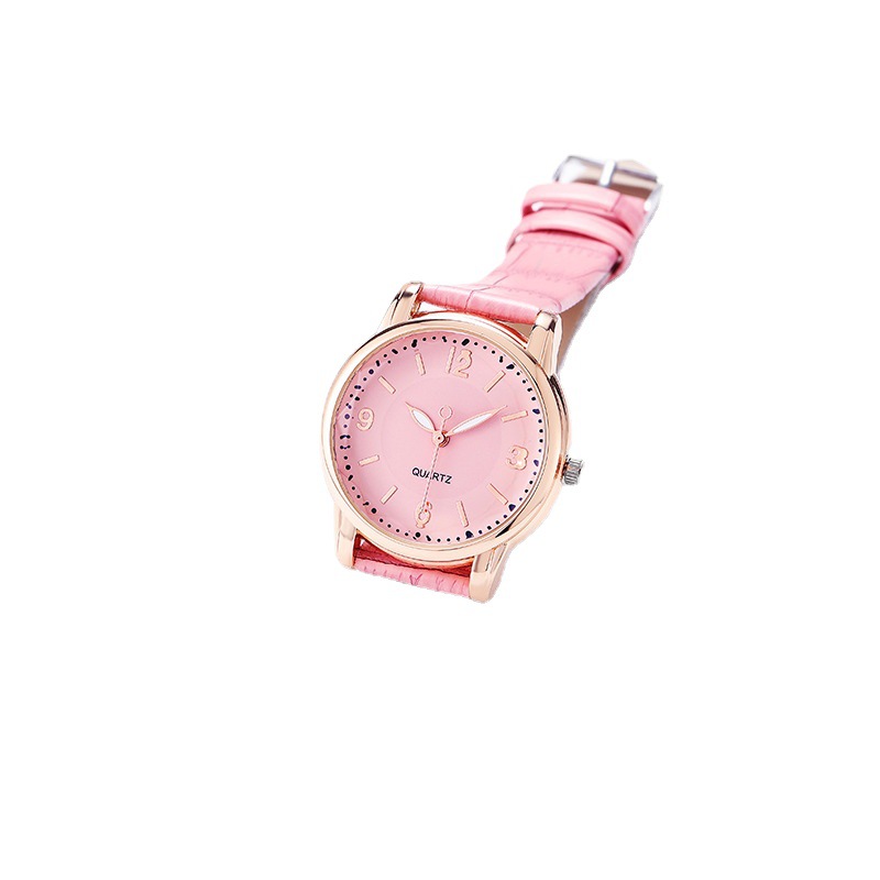 Foreign Trade Fashion Bamboo Belt Watch Inner Shadow Digital Surface Alloy Women's Watch Quartz Watch