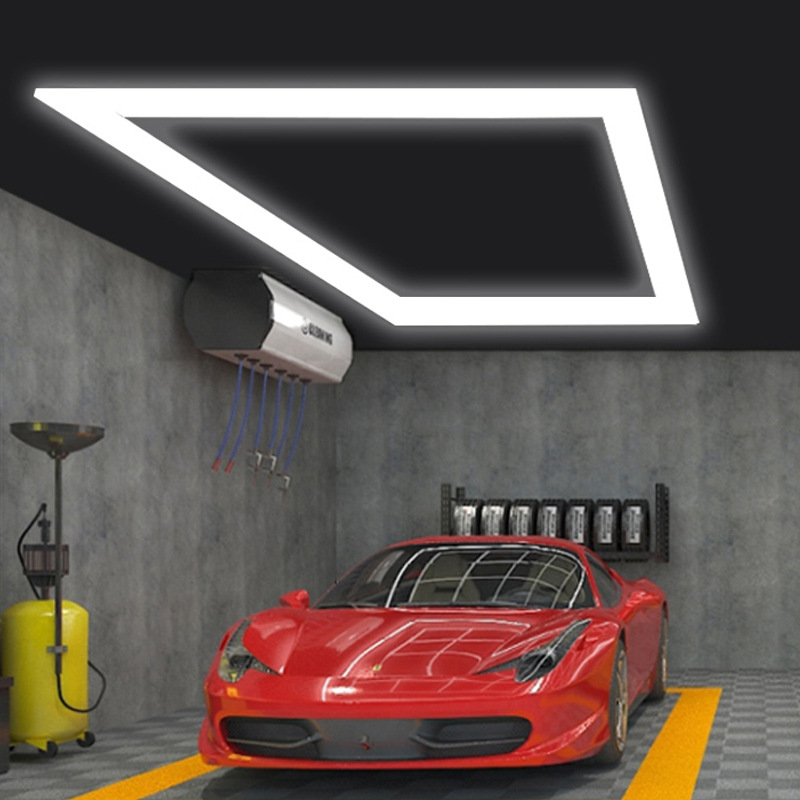 汽车美容工位灯 洗车led灯 无尘车间九宫格灯光 洗车蜂窝灯