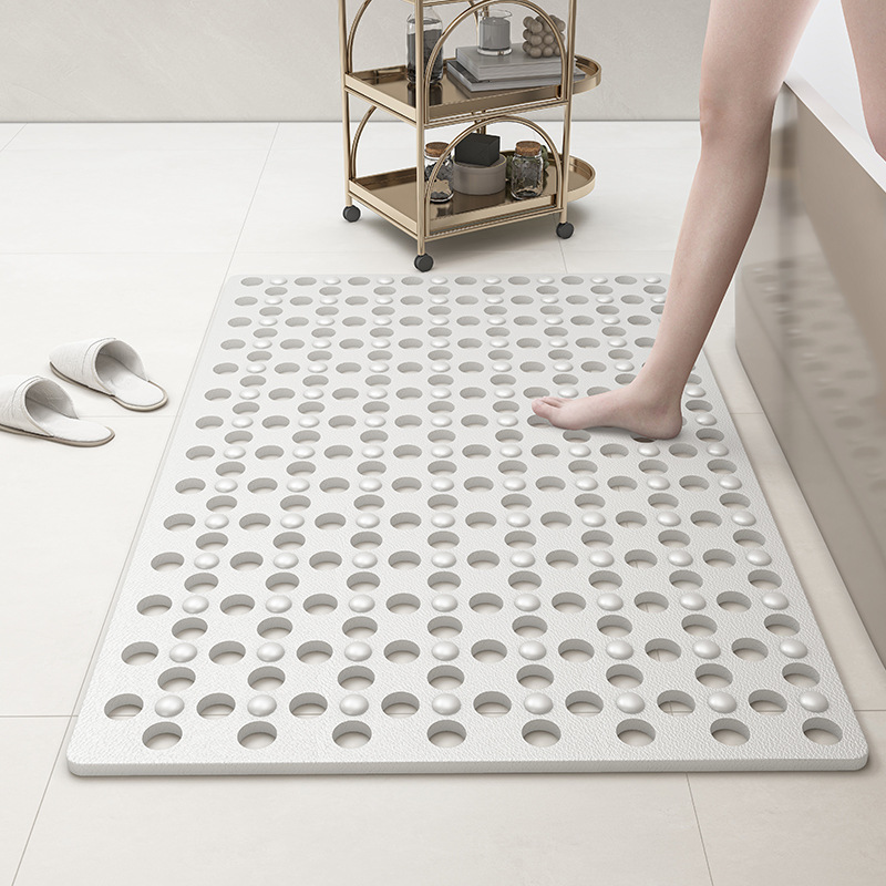 Large Hole Bathroom Mat Non-Slip Mat Home Shower Room Bath Drop Proof Suction Cup Floor Mat Bathroom Massage Foot Trade