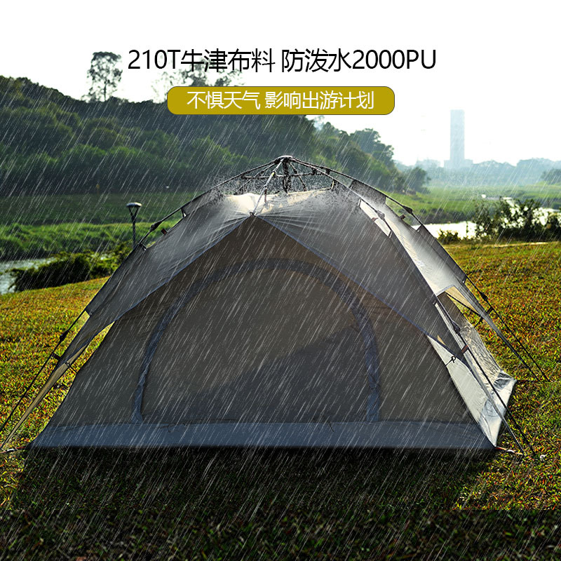 Source Factory Automatic Quickly Open Outdoor Tent Installation-Free Portable Folding Double-Layer Camping Tent Spot Batch