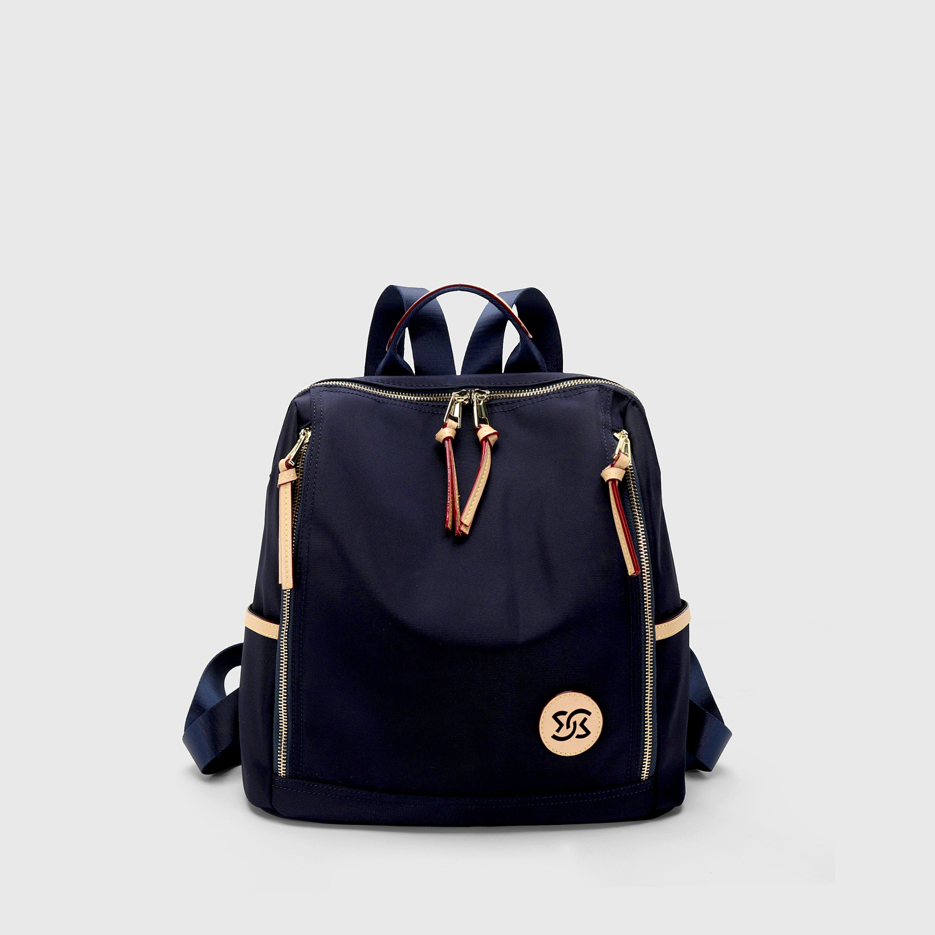 高端牛津布双肩包女2022新款学生书包小休闲女双肩背包百搭时尚包