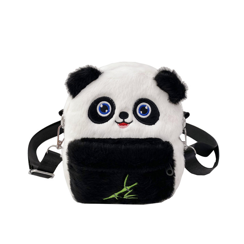 New Plush Toy Bag Panda Cartoon Creative Cute Prize Claw Doll Single Shoulder Backpack Crossbody Bag Internet Celebrity Girls