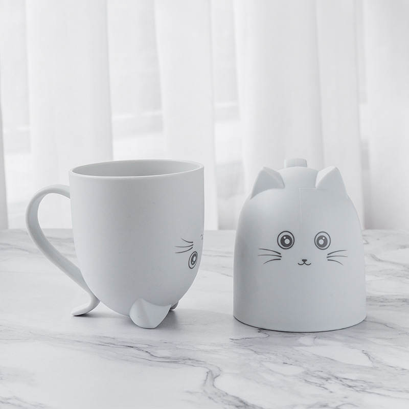 Children's Cute Tooth Cup Drop-Resistant Household Couple Cup Cute Cartoon Wash Cup Tooth Mug 0415