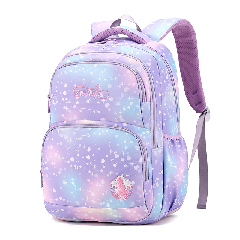 2022 Natural Fish New Backpack for Girls Grade 3-6 Lightweight Spine-Protective Cross-Border Hot One Piece Dropshipping