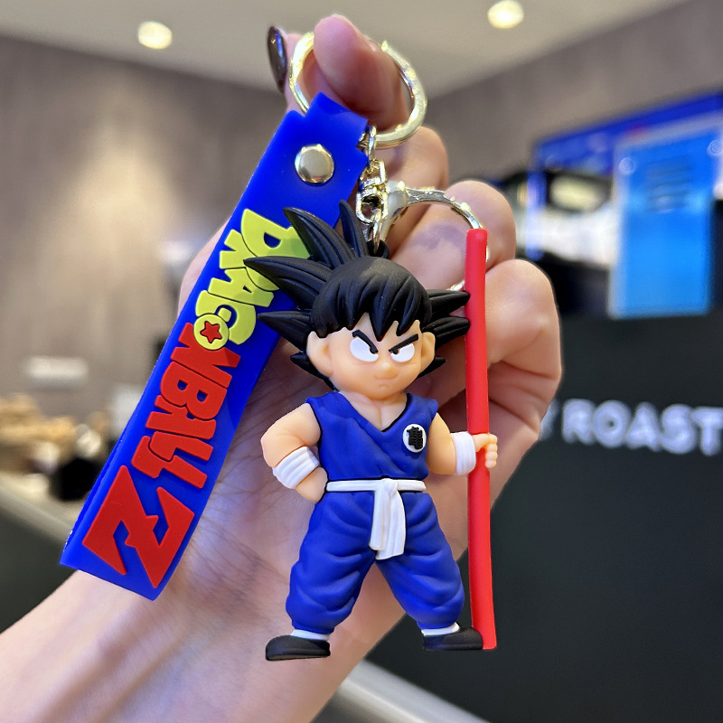 New Cartoon Anime Dragon Ball Doll Keychain Pendant Cartoon Animation Monkey King Pendant Gift Wholesale