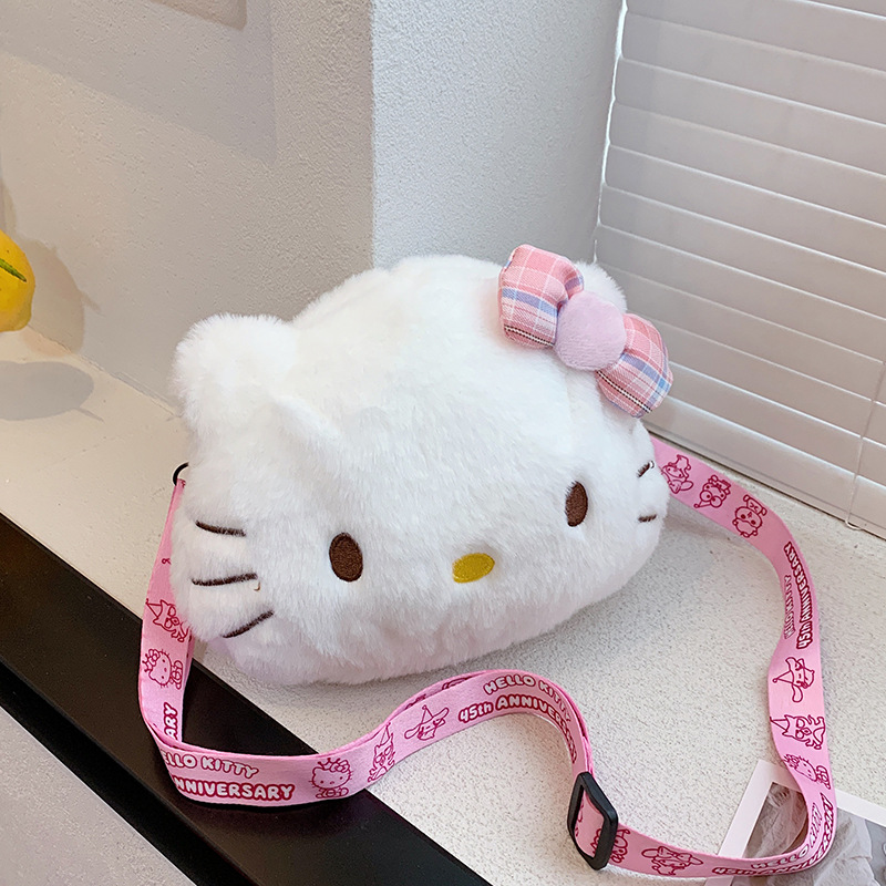 2023 New Style Cat Doll Bag Plush Toy Crossbody Bag Female Shoulder Ins Internet Celebrity Cartoon Bag Batch