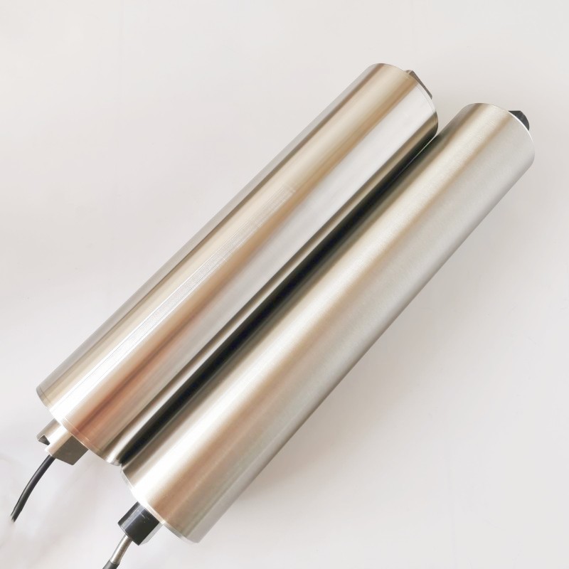 格瓦智能电辊筒不锈钢表面滚花 包装灌装输送流水线 ip66电动滚筒