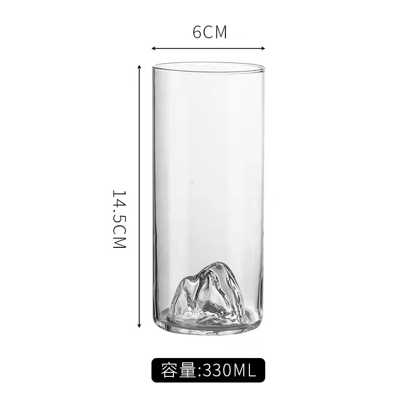 Glass Guanshan Cup Zang Shan Cup Whiskey Shot Glass Borosilicate Glass Drinking Glass Liquor Cup Department Store Wholesale