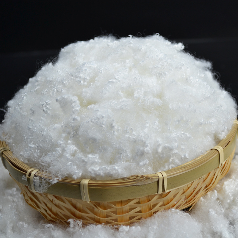 厂家直供枕芯填充现货pp棉 中空三维服饰填充棉保暖玩具公仔棉