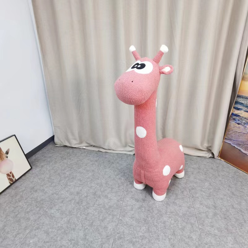 Giraffe Stool Cartoon Big Eye Cute Pet and Animal Stool Living Room Bedroom Shopping Mall Decoration Housewarming Gift Stool Wholesale