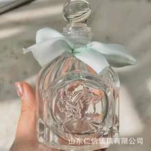 复古浮雕香水香薰瓶收纳糖果玻璃带盖密封空透明迷你玻璃瓶