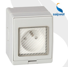 一二位法式插座 SPL-FR 防水插座 明装墙壁插座 户外电源插座供应