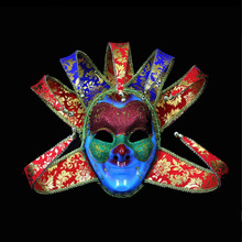 狂欢节威尼斯七角面具化装舞会表演仿古手工彩绘意大利扮装道具