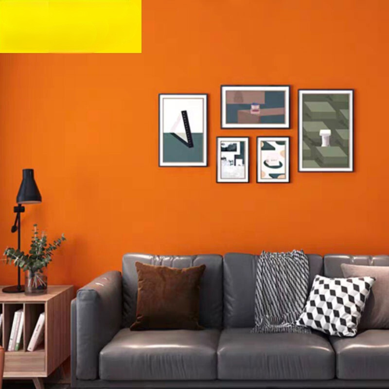 墙漆乳胶漆大红色砖红色复古红色橙色自刷家用墙面涂料油漆