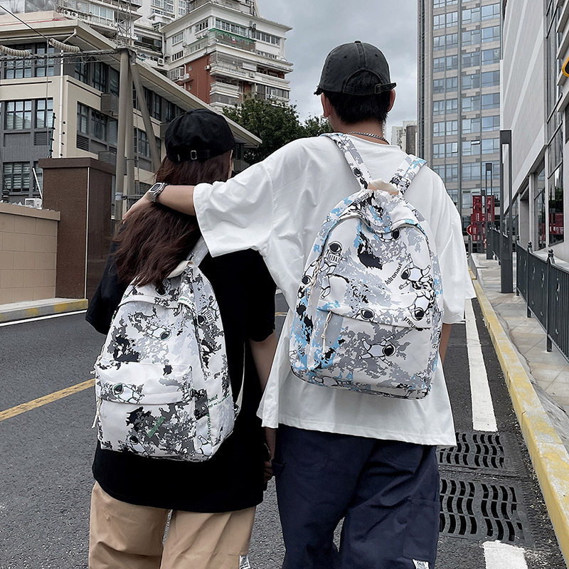 2022 Men's Mori Style Large Capacity Campus Backpack Women's Early Autumn High School and College Student Graffiti Schoolbag Computer Backpack