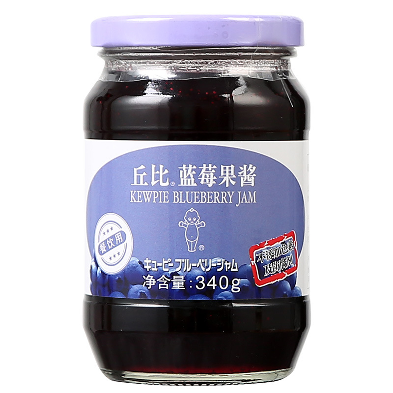 丘比蓝莓果酱340g 早餐三明治面包酸奶草莓夹心酱 涂抹烘培调味酱