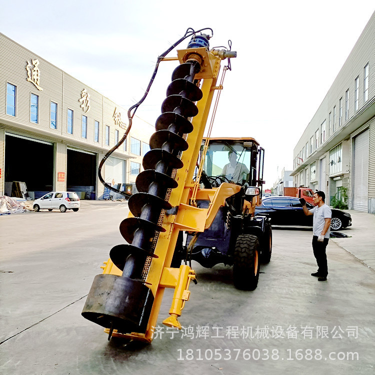 电线杆钻眼机 电线杆钻眼机图片 螺旋小型电线杆打桩机15米电信杆