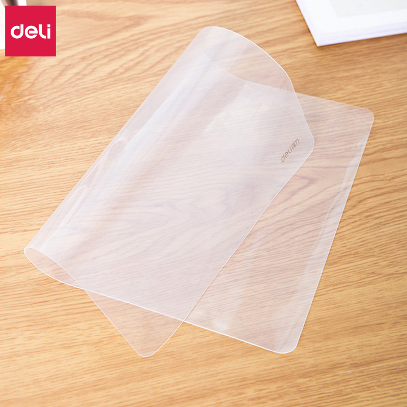 得力透明垫板考试专用试卷用小学生写字垫板软a4塑料复写板垫纸板