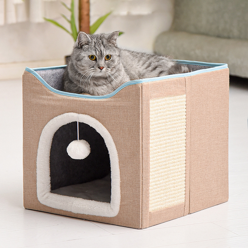 Amazon Cross-Border Factory Pet Bed Doghouse Cathouse Folding Pet Room Pet Delivery Room Pet Villa Pet Bed