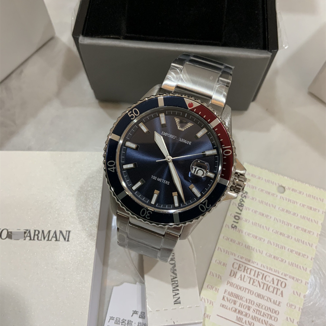 阿指针玛尼手表男士新款商务运动水鬼系列腕表ar11339ar11338代发