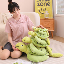 卡通绿色乌龟抱枕毛绒玩具公仔海洋生物海龟玩偶儿童安抚布偶娃娃