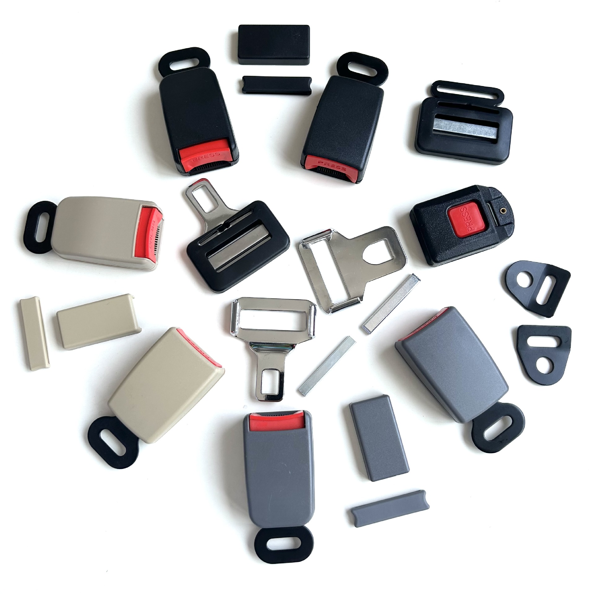 医疗/游乐设备/客车座椅汽车安全带锁扣锁舌孕妇安全带按压调节扣