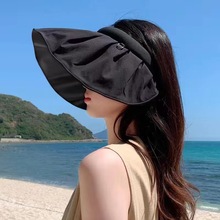 贝壳帽防晒帽子女士新款帽子夏天空顶遮阳沙滩防晒帽防紫外线隔热