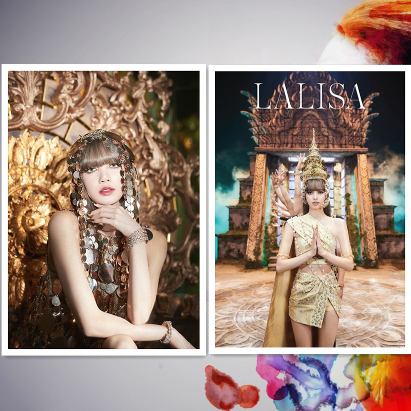 粉墨成员lisa solo专辑《lalisn》同款不干胶海报 墙贴 明星周边