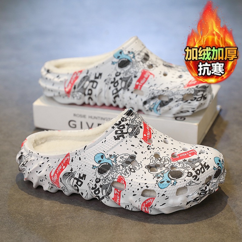 严选棉大码棉拖鞋情侣冬季加绒加厚居家休闲保暖二棉鞋47男士拖鞋