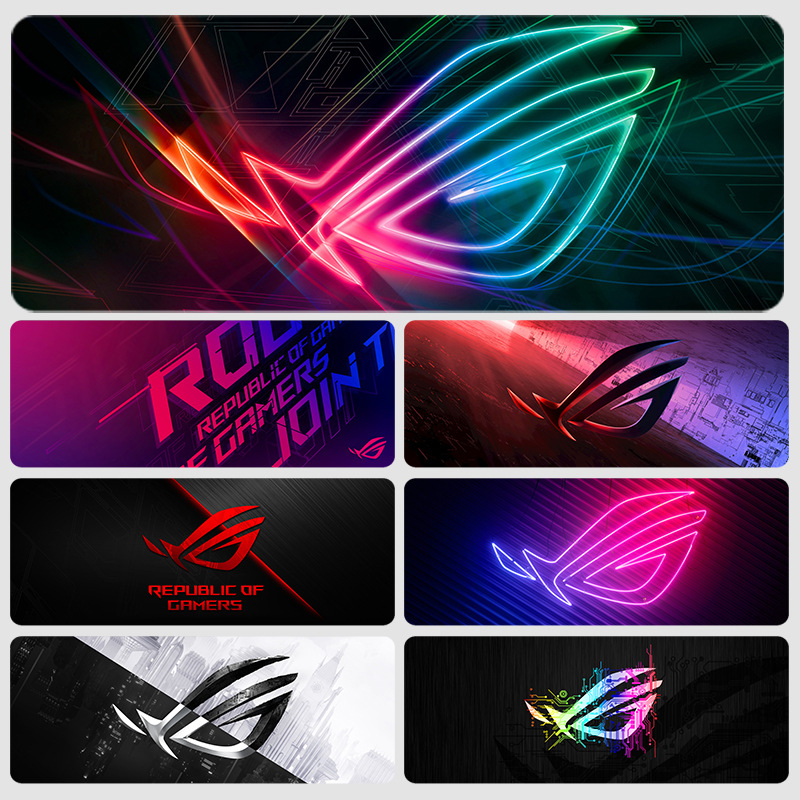 玩家国度rog电竞游戏超大鼠标垫大号加厚电脑男生办公键盘垫桌垫