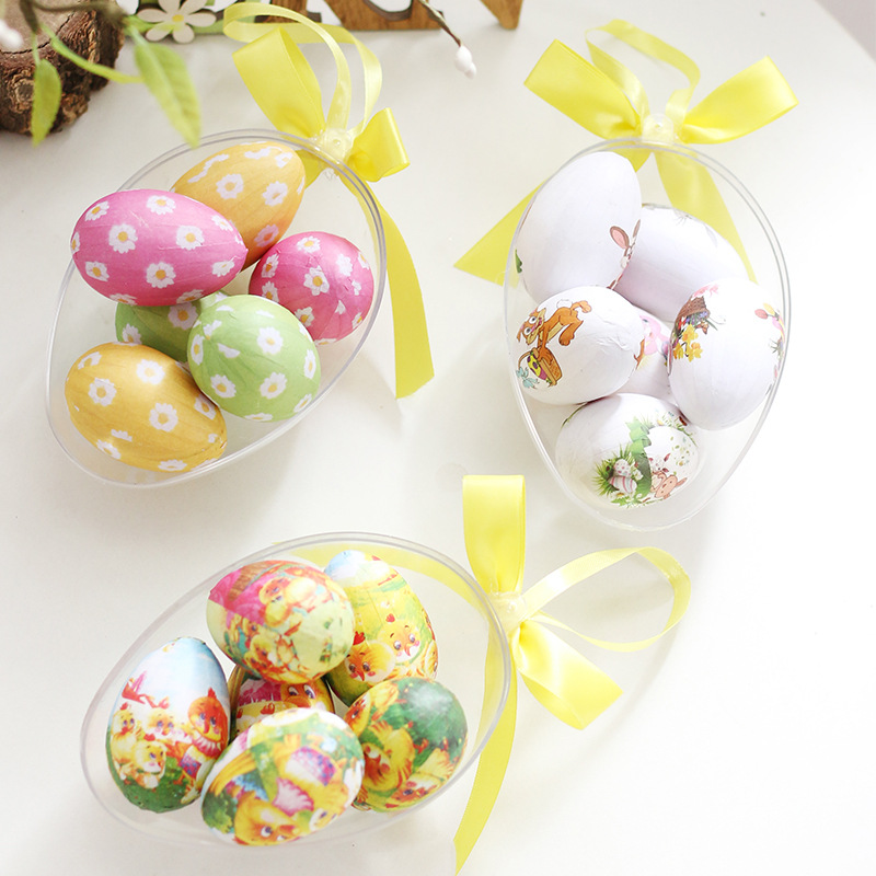 Cross-Border New Easter Decorations Ins Style 6 Cute Rejuvenating Device Set Easter Party Supplies