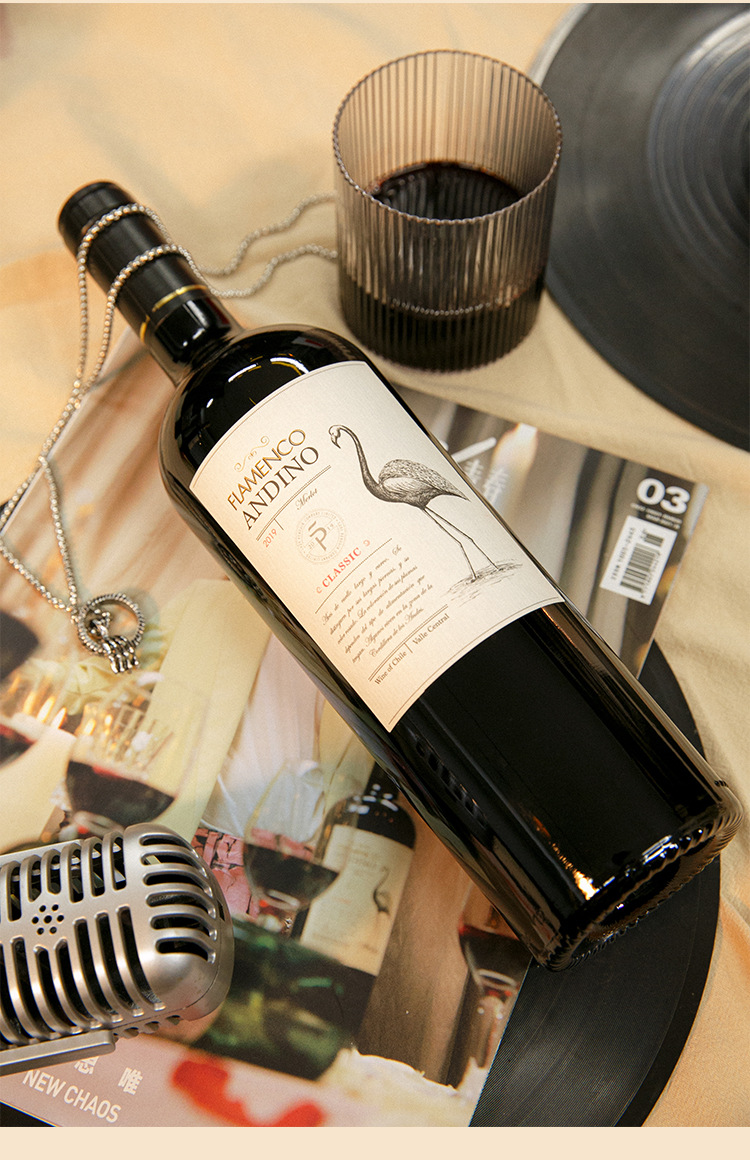 官方批发智利进口鸟酒白鸟梅洛干红葡萄酒红酒微醺750ml*2