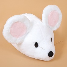 新款大耳鼠仿真大耳朵老鼠公仔兔毛绒趴姿小白鼠毛绒玩具玩偶娃娃