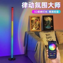 RGB声控拾音节奏灯电脑音响电竞卧室客厅节日派对1.2米落地氛围灯