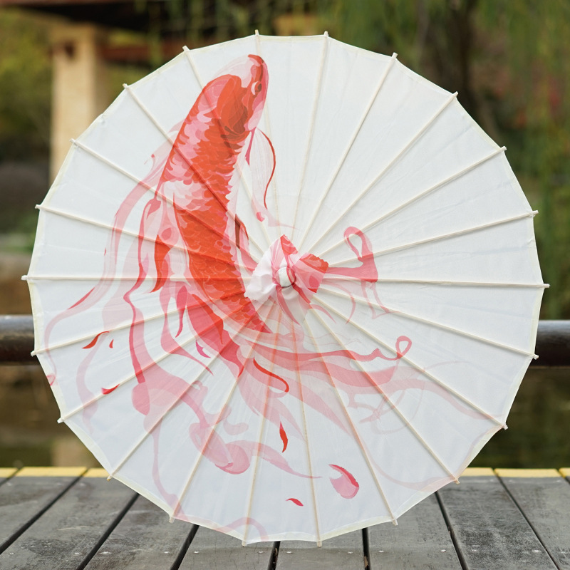 油纸伞古典中国古风女汉服流苏道具舞蹈演出伞旗袍秀古装饰工艺伞