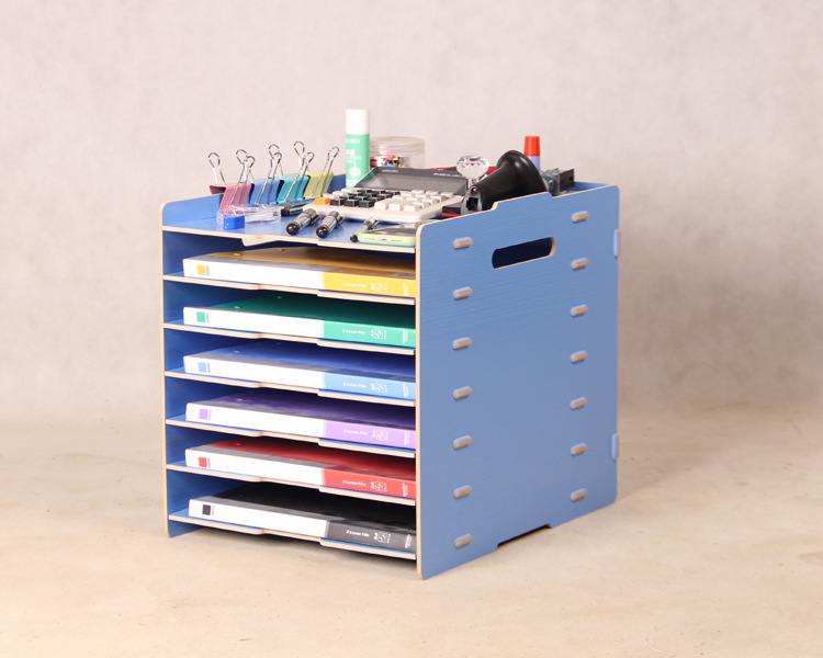 木质a3办公文件架打印纸绘画工程图纸学生试卷资料架子置物架多层