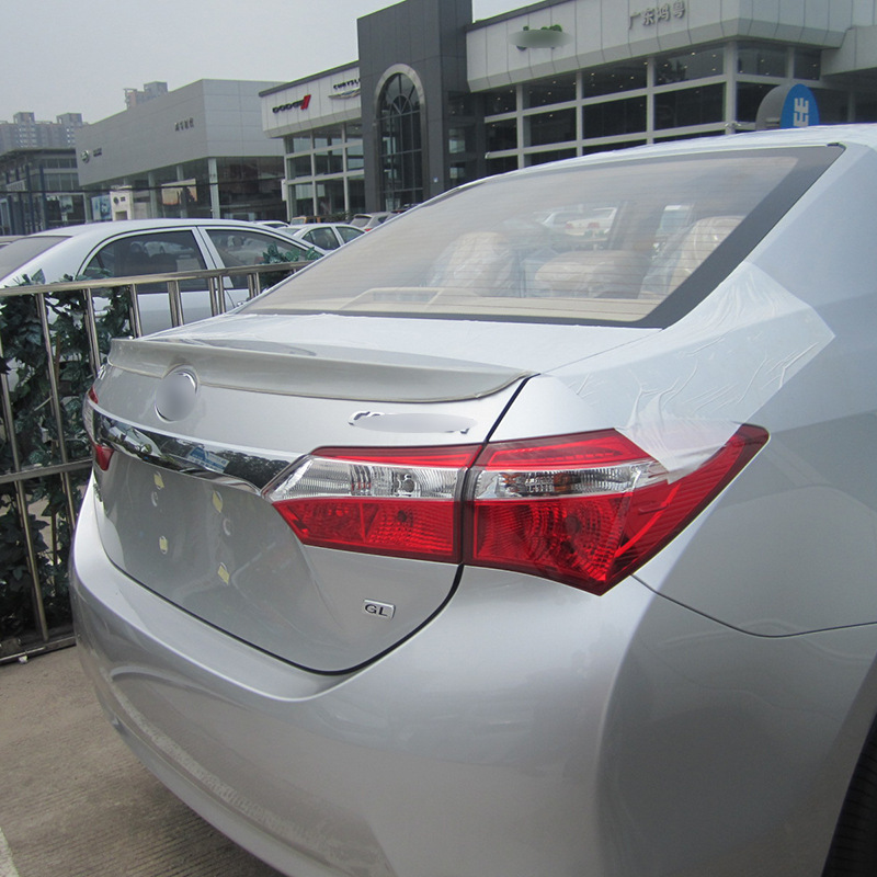 适用于丰田卡罗拉14款尾翼运动款改装免打孔定风翼后扰流板-阿里巴巴