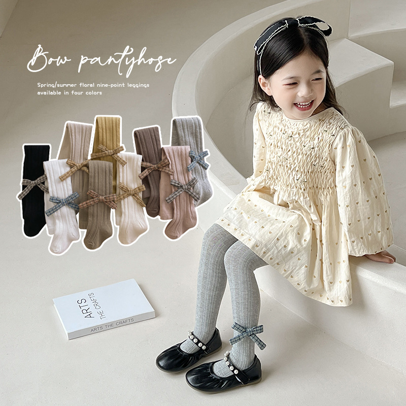 Girls' Leggings Spring Autumn Thin Outerwear Sweet Cute Korean Children's Leggings Girls' Pants Wholesale