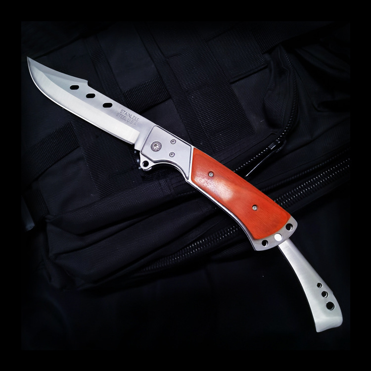 燕尾小刀大折叠刀防身高硬度瑞士军工刀野外求生短刀开刃刀具