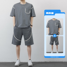 套装男2024夏季潮流卫衣男装春夏ins潮牌日系休闲情侣运动服套装