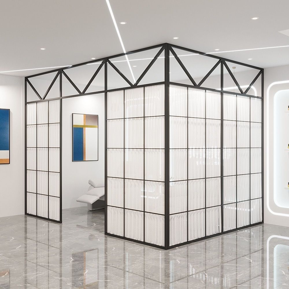 美甲店美容店隔断墙假墙屏风隔断客厅遮挡室内房间分隔神器-阿里巴巴