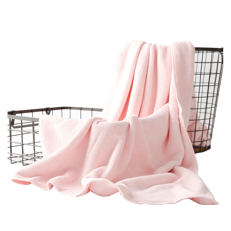 浴巾珊瑚绒吸水披肩沙滩巾保暖可裹大浴巾加厚速干加大毛巾浴巾