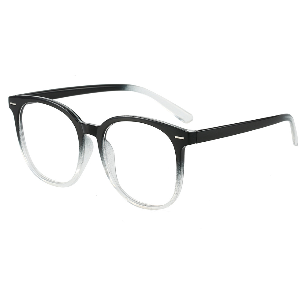 Large Frame Glasses Plain Beauty Artifact Women Can Match Myopia Plain Glasses Frame Square round Face Slimming Anti-Blue Light