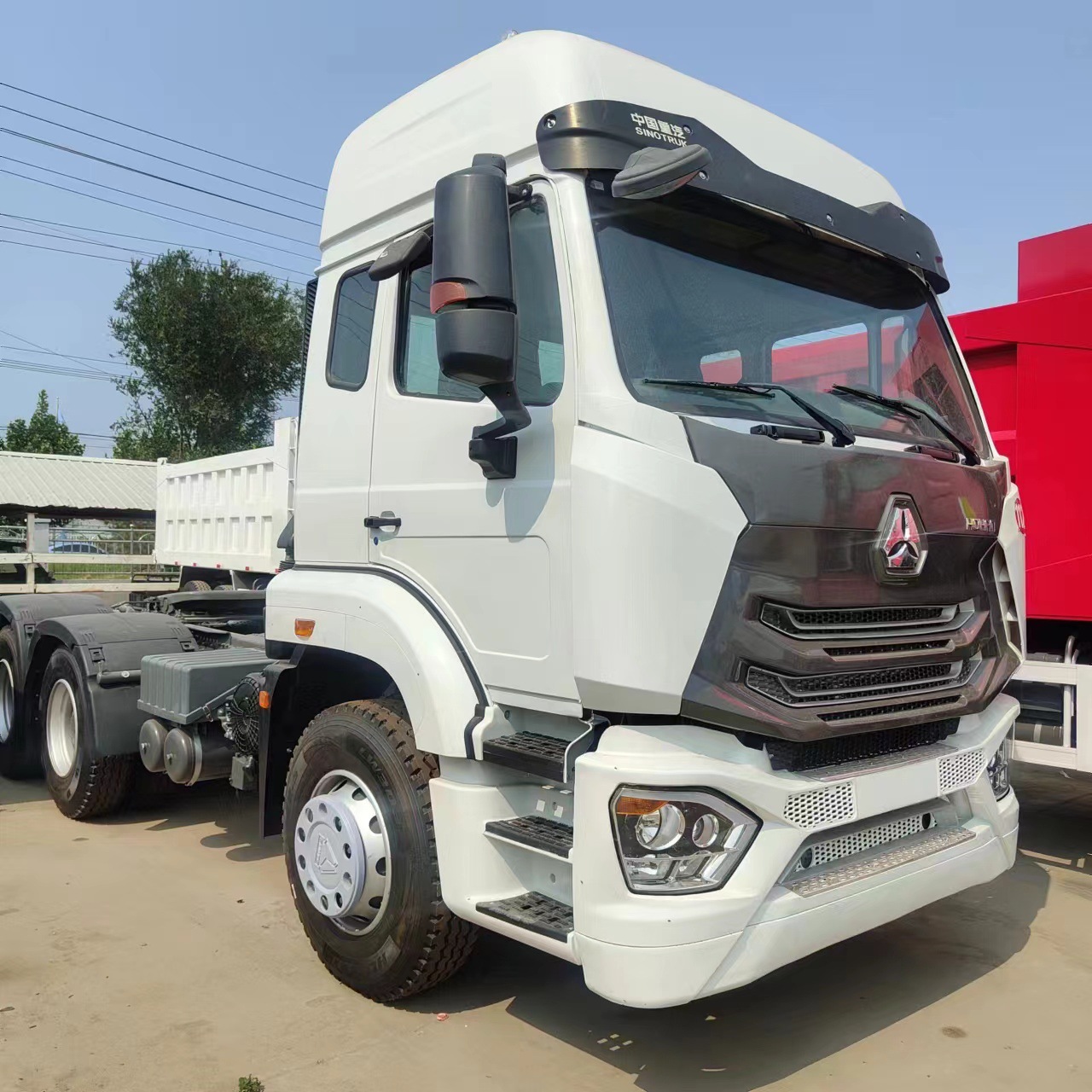 专注出口二手中国重汽howo豪翰 371 375 牵引拖车头 6*4牵引车